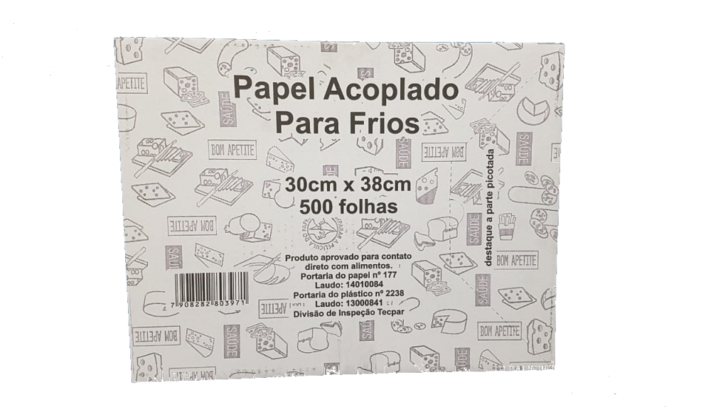 MP - PAPEL ACOPLADO PARA FRIOS 30 X 38 - CX.500FLS
