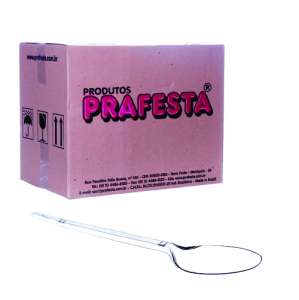 PRAFESTA - COLHER REFEICAO PREMIUM CRISTAL (7030) - CX.20X50UN