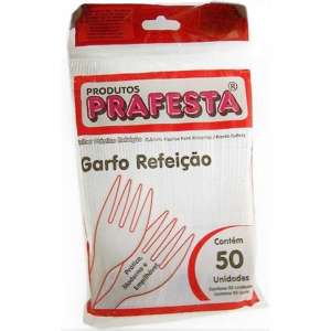 PRAFESTA - GARFO REFEICAO PREMIUM CRISTAL (7040) - CX.20X50UN