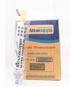 ALTACOPPO - COPO 110ML PREMIUM BRANCO - CX.30X100UN