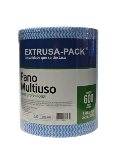 EXPK - PANO MULTIUSO 26CM X 240MTS COM 600 PANOS AZUL