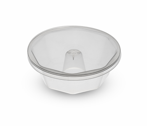 PLASTILANIA - FORMA PUDIM MEDIA 250ML C/TAMPA - CX.18X08UN