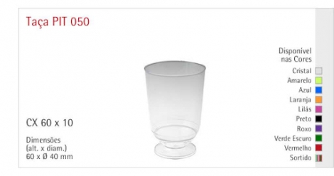 PLASTILANIA - TACA PIT-050 LILAS - CX.60X10UN